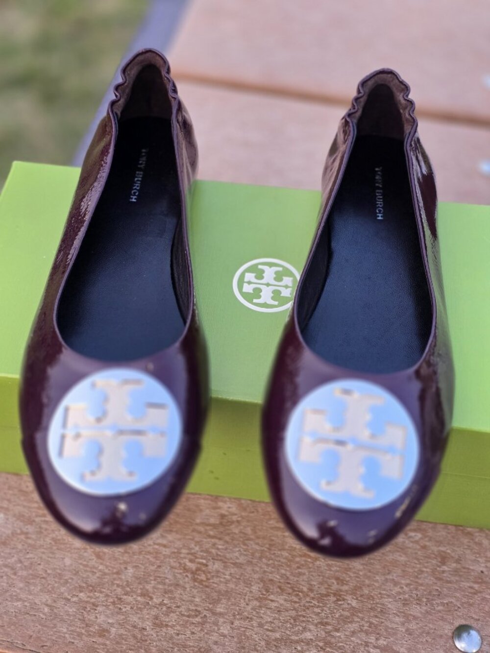 New Tory Burch CLAIRE CAP-TOE BALLET